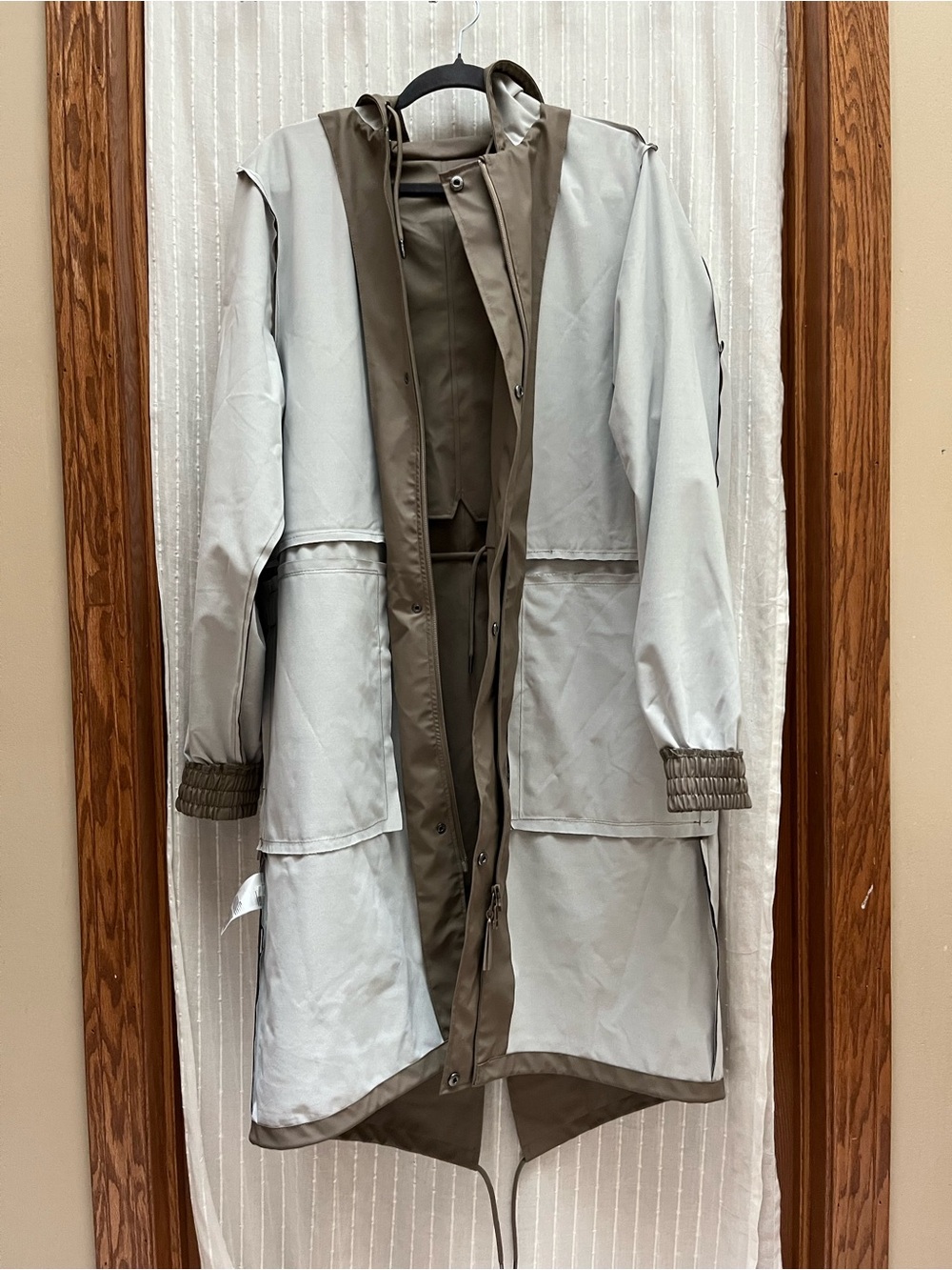 🔆Rains String W Parka Size L - Picture 2 of 16